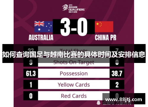 如何查询国足与越南比赛的具体时间及安排信息